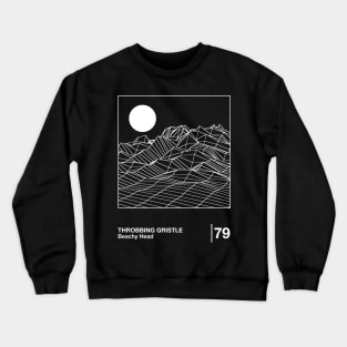 Throbbing Gristle / Minimalist Style Graphic Design Crewneck Sweatshirt